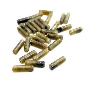 Lot of 14 Labradorite Tube Beads